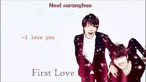 Donghae & Eunhyuk~ First Love 첫사랑 |DonghaeSolo|Romanization,EnglishSub|