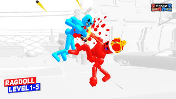 Ragdoll - Stickman Ragdoll Fighter (Level 1-5) Android Gameplay