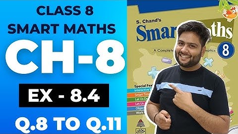 Smart Maths Class 8, Chapter - 8 || Exercise 8.4 || Percentage and It