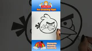 How To Draw Angry Birds Red Step By Step | Drawing Tutorial #drawingtutorial #simpledrawing #short