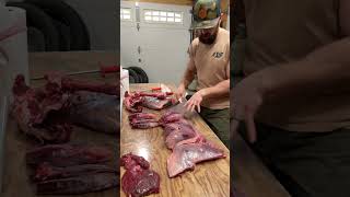 Deer Hind Quarter Butchering Trick - DIY Butchering
