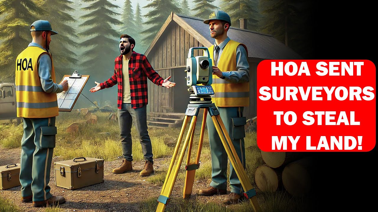 HOA Sent Surveyors to Steal My Land—So I Called 911, Showed the Deed, and Exposed Their Illegal Grab