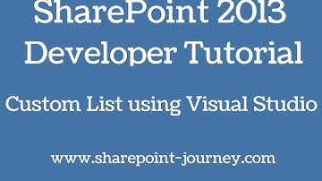 SharePoint 2013: SharePoint List using Visual studio 2012 | SharePoint-Journey.com
