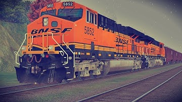BNSF East Bound Freight Trains || Train Simulator Open Rails