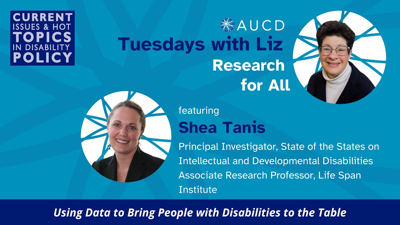 safe horizon virtual event: tea time with liz and lisa... Tuesdays with Liz: Using Data to Bring People with Disabilities to the ...