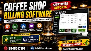 Coffee Shop Billing Software in VB.NET | Shift Wise Billing System | POS Software Demo | KKCC