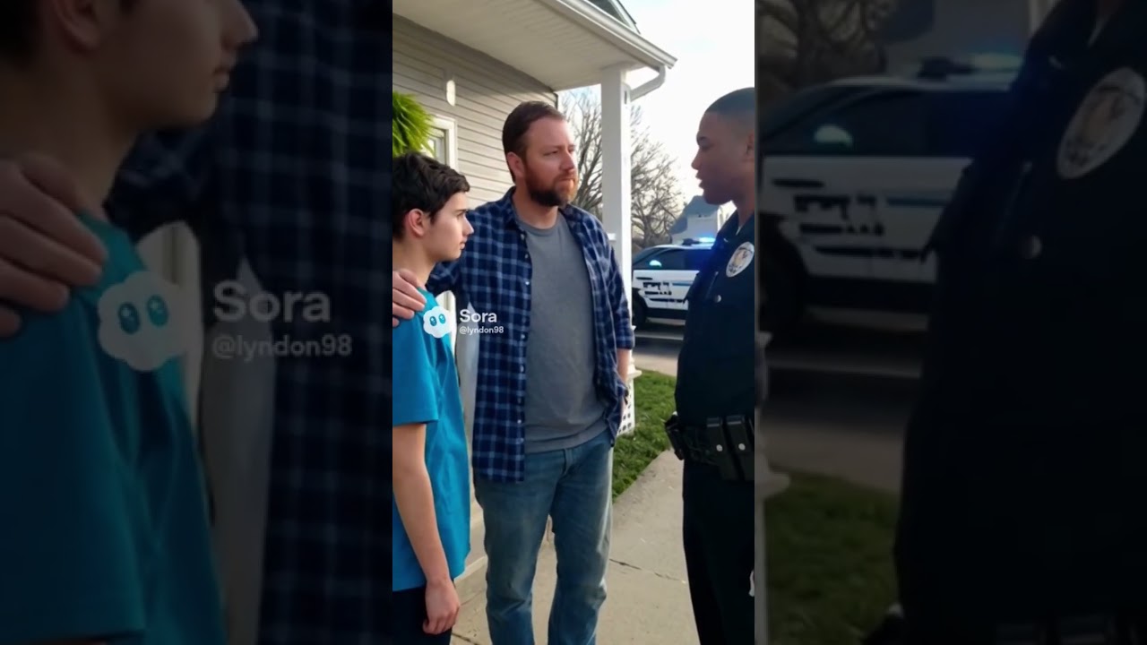 Police Officer Ask Lyndon Deal 🤝🚨🚓 And Dad Keeps Lyndon