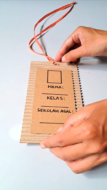 Name tag MPLS KREATIF dari kardus MUDAH DIBUAT