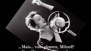 Edith Piaf Milord Lyrics chords