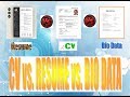 Curriculum Vitae Vs Resume - What is the difference between CV and Resume 2020 - SetResume : But cv is longer than a common resume.