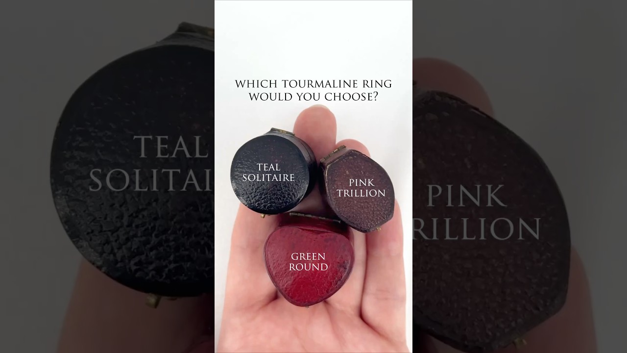 Tourmaline Rings: Which would you choose? Teal, Rubellite and Green Tourmaline