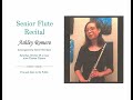 Senior recital ashley romero  flute