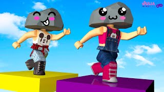 Roblox - PARKOUR, MAS SOMOS PEDRA (Rocky Road Puzzle Obby) screenshot 5