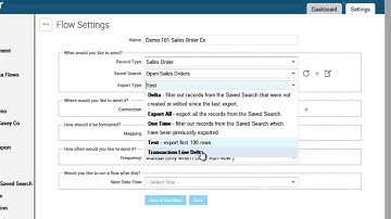 Celigo Integrator: Create Sales Order Export