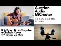 Austrian Audio MiCreator | vs Cellphone | try out w/Times They Are a Changin Cover | w/Taylor Mini