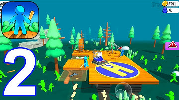 Zombie Raft - Gameplay Walkthrough Part 2 Zombie Raft War Army Commander Defense (iOS, Android)