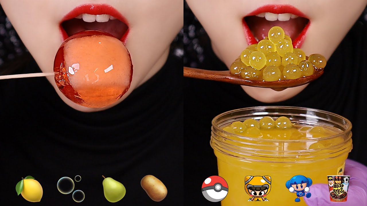 EMOJI MUKBANG ASMR TIKTOK EMOJI FOOD CHALLENGE 43 🫧 YouTube