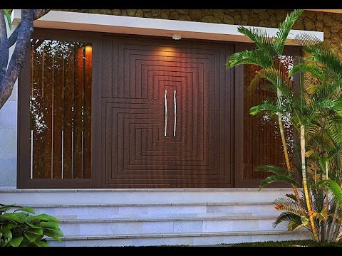 48 Inspirasi Desain Model  Pintu 2 Daun  Modern Terbaru 2021  