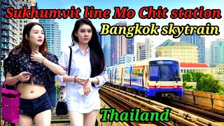 Sukhumvit line Mo Chit skytrain experience | Thailand tour 2024