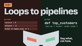 Clean Code in Ruby: Replace each Loops with select and map