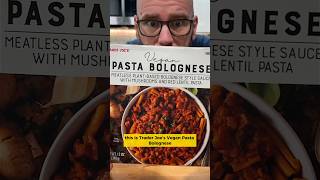 Trader Joes Vegan Bolognese taste test! #veganfood #traderjoes #tastetest