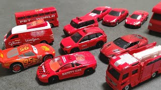 【トミカ】赤いミニカー軽く走行｜Light Run of Red Mini Car