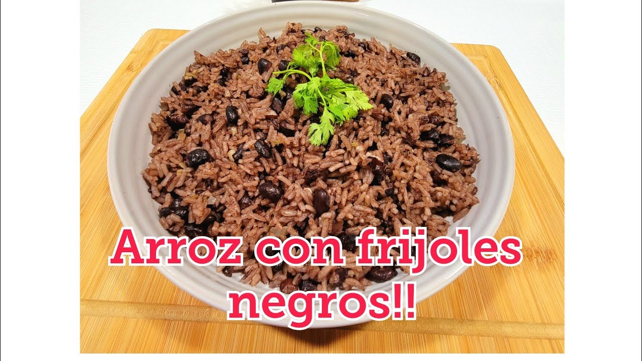 ARROZ CON FRIJOLES NEGROS! DELICIOSO Y ECONÓMICO | ARROZ CONGRIS FÁCIL RECETA