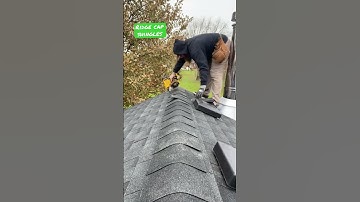 How I cap a roof using shingles.