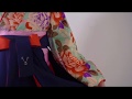 ローズミニョンヌ／ブルー　卒業式袴フルセットレンタル