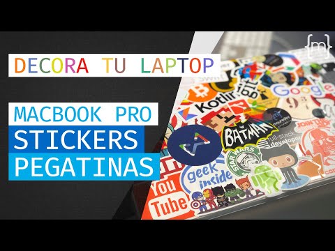 DECORA tu COMPUTADORA portátil con STICKERS y PEGATINAS frikis | Español | MoureDev by Brais Moure