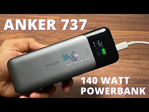 Anker 737 Portable Power Bank 140W 24000mAh Battery Pack Charging
