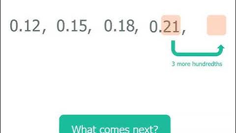 How to identify patterns with decimals | Decimals | Mathspace