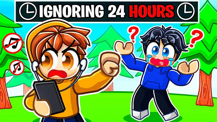 Ignoring My BEST FRIEND for 24 Hours in Strongest Battlegrounds.