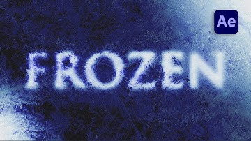 Frozen Text After Effects Tutorial - Ice Text Effects (Without Any PLUGIN!!!)