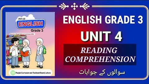 SNC English Answers , GRADE 3 , LESSON 4, Ptb new Syllabus 2021 ,  ,One nation One Curriculum