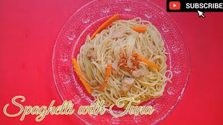Chinese Style Fried Spaghetti with Tuna \/ 炒意大利面金枪鱼
