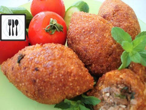 Ичли кёфте - Котлеты с начинкой из фарша/Турецкая кухня (ишли кюфта)/ İçli köfte nasıl yapılır