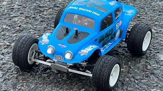 LOSI MINI T 1.0 RC FULLY HOPPED UP  MINI RC BAJA BUG BRUSHLESS 1/18  2.4 GHZ RTR