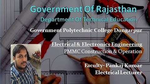 ME207 Moving Coil Ammeter & Voltmeter By Pankaj Kumar GPC Dungarpur