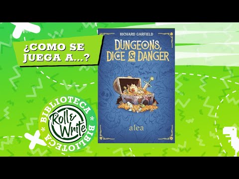 Como se Juega a Dungeons, Dice & Danger en castellano (Juego de Mesa Roll & Write)