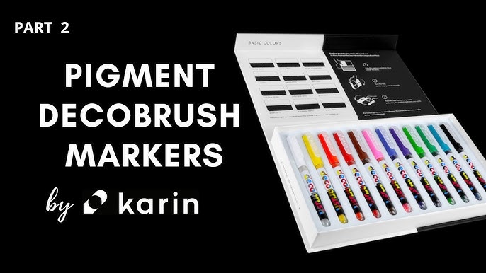 Pigment Decobrush Markers by KARIN - Full Tutorial (Part 1 of 3