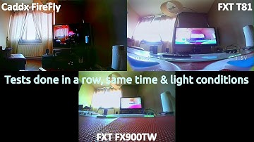 FPV camera : Caddx FireFly quick test ( vs FX900TW & T81 )