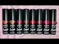 NYX Suede Matte Lipstick SWATCHES & Review | Aishwarya Kaushal