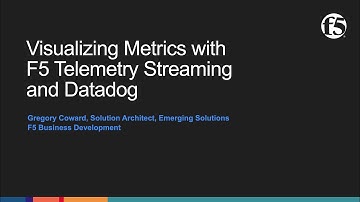 Visualizing Metrics with F5 Telemetry Streaming and Datadog