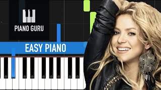 Me Gusta - Shakira & Anuel AA - EASY PIANO TUTORIAL