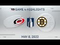 NHL Game 4 Highlights | Hurricanes vs. Bruins - May 8, 2022