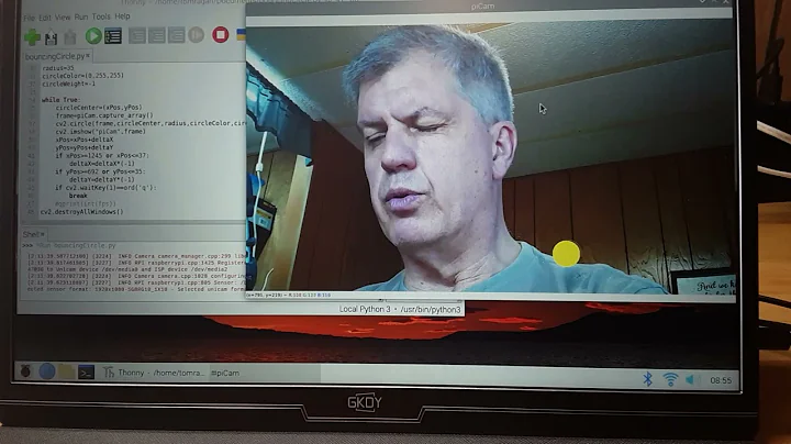Paul Mcwhorter homework assignment lesson 47 of raspberry pi tutorial.