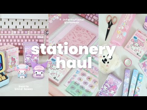 Stationery Haul Sanrio Blind Boxes, Aesthetic School Supplies Ft. Stationerypal