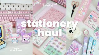stationery haul  sanrio blind boxes, aesthetic school supplies ft. stationerypal
