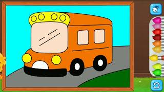 School Bus | Coloring Games for Kids screenshot 3